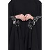 Irani style Kaftan abaya- Black